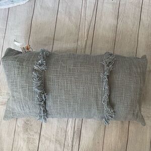 Devi Designs rectangular thrown pillow with removable pillow case blue 24”x13”